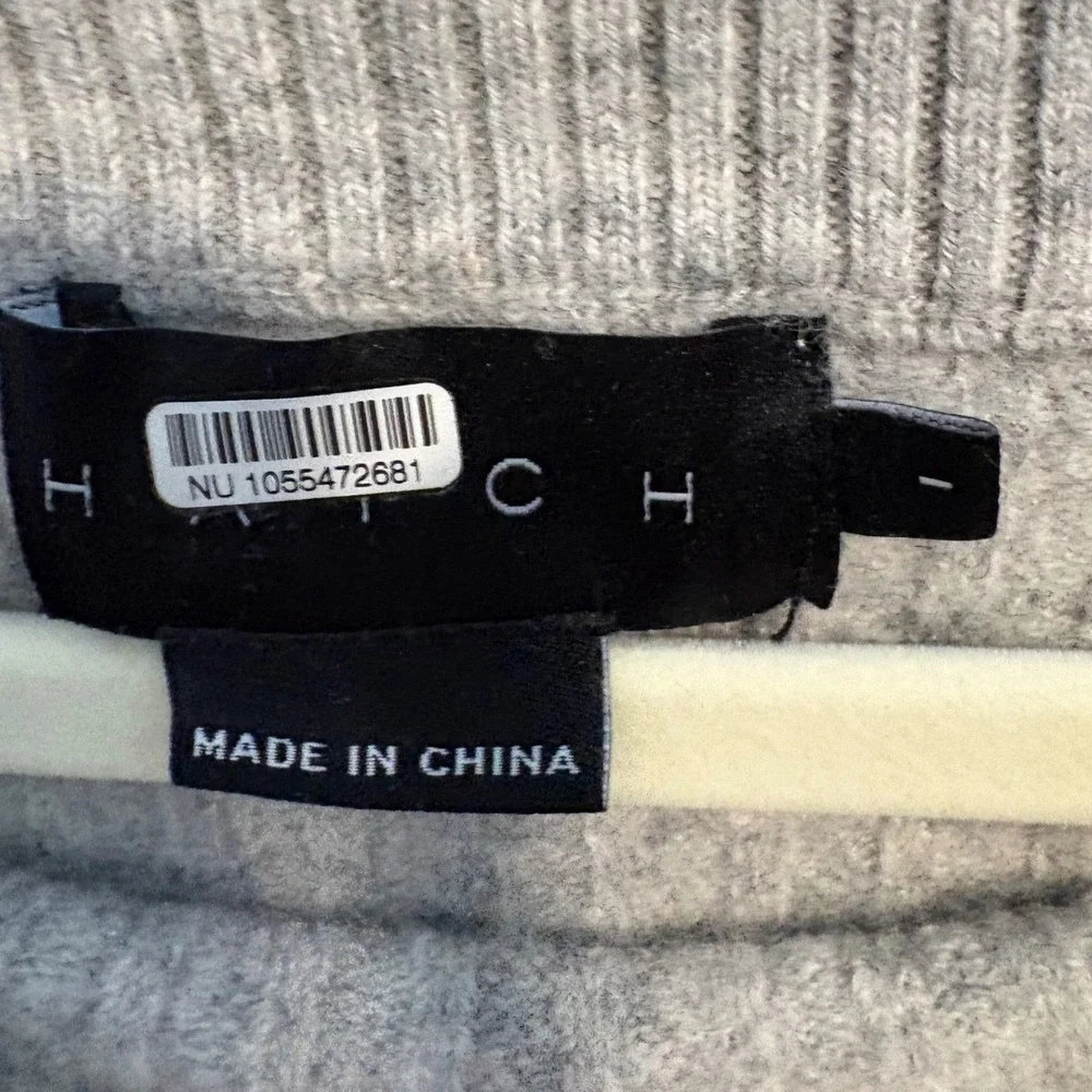 HATCH Estelle Knit Dress 100% Merino Wool Ribbed Maternity Midi Sweater Dress